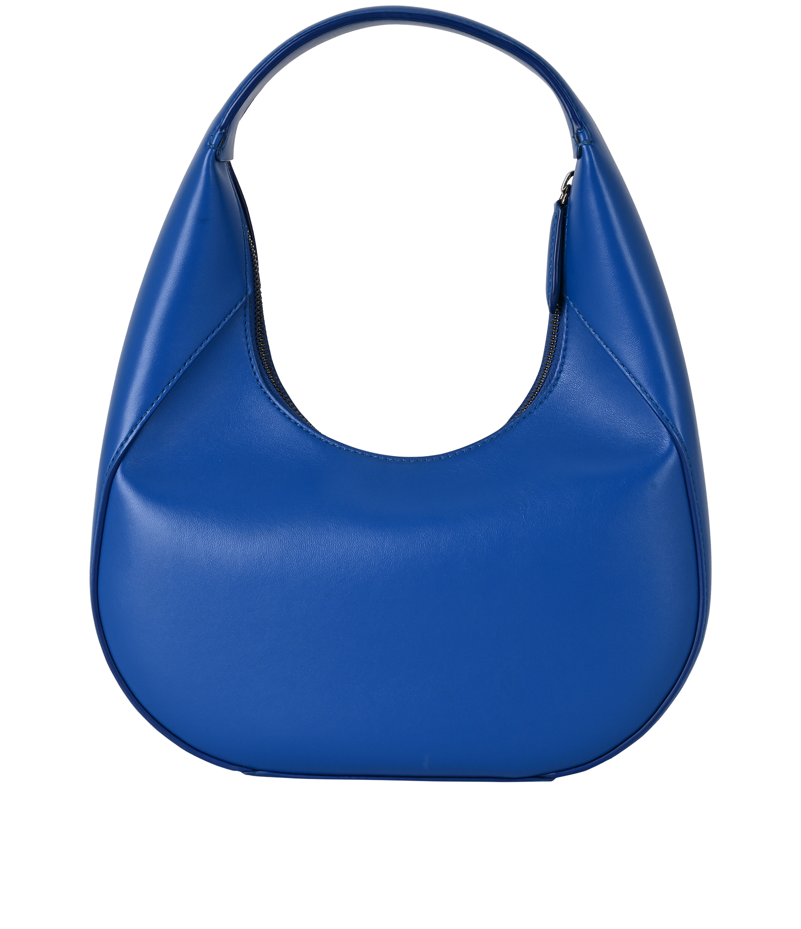 Circle Logo Small Shoulder Bag, &pound;395, Handbags, Blue, Leather, Back view